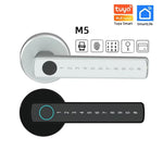 M5 Tuya BLE Fingerabdruck-Türschloss, digitales elektronisches Schloss mit Passwort/Schlüssel/IC-Karte/Smartlife/Tuya APP entsperren