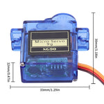 5-50 stuks SG90 9G microservomotor voor RC-vliegtuigen, modelvliegtuigen met vaste vleugels, telecontroleerbare speelgoedvliegtuigen, miniservomotor