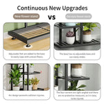 Plantenstandaard, ijzeren standaard met 6/7/8 lagen, plantenrek, plantenorganizer, opbergstandaard, plantenhouder, displaystandaard, tuindecoratie