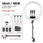 Sh 45cm 18 Zoll Rin glicht mit Stativ Stand USB Ladung Selfi LED Lampe dimmbare Fotografie Licht für Foto fotografie Studio