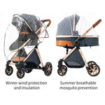 Kinderwagen 3-in-1-Wagen Babybett Kinderwagen für Neugeborene Luxus faltbar leicht Reisen Neugeborene Mutter Kleinkind Kinder Kind Nest