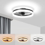 Moderner Deckenventilator mit Lichtern, dimmbar, LED mit Ventilator, Fernbedienung, leises kreatives Design für Schlafzimmer, Küche, Esszimmer