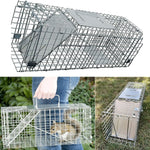 VickyHome 24" Katzenfalle, großer Tierfalle, Käfig für Stray Cat Humane Rescue, faltbare Tierfalle zum Fangen und Freien für drinnen und draußen