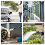 GΣ 250 Bar bürstenloser Hochdruckreiniger, 4 Gänge, kabellos, für den Haushalt, Auto, Garten, Reinigung, Elektrowerkzeug für Makita 18 V Akku-Pin