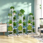 Plantenstandaard, ijzeren standaard met 6/7/8 lagen, plantenrek, plantenorganizer, opbergstandaard, plantenhouder, displaystandaard, tuindecoratie