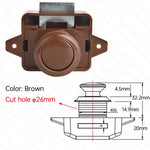 10PCS KAK Camper Auto Push-Lock 20mm RV Caravan Boot Motor Hause Schrank Schublade Latch Taste Schlösser für Möbel Hardware