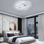 LED-Deckenleuchten, 60 W, quadratische LED-Deckenleuchte, moderne weiße Deckenleuchten für Wohnzimmer, Schlafzimmer, Küche, Esszimmer, 6500 K