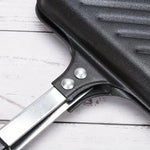 Antihaftbeschichteter Camping-Sandwich-Panini-Maker mit Griff, doppelseitige Bratpfanne, abnehmbare Grill-Sandwich-Flip-Pfanne