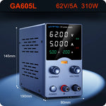 Wanptek laboratoriumvoeding 30V 5A 30V 10A 60V 5A 120V 3A instelbaar met USB-uitgang en display, gelijkstroomvoeding voor laboratoriumtafels