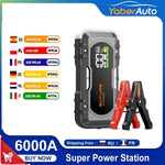 BUTURE Power Bank 6000A Jump Starter Power Bank Autobooster 12V Autostart-apparaat Noodstartaccu voor Auto