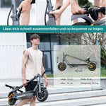 EVERCROSS TECH EV10S MAX Abektroroller Faltbar Pot App, 500 W Motor, Reichweite bis zu km, 10 Tubeless