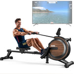MettleMatic RM5 magnetische roeimachine, Bluetooth, 16 weerstandsniveaus, 150 kg draagvermogen, voor thuisgebruik