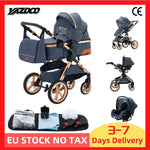 Nieuwste 3-in-1 multifunctionele kinderwagen, gemakkelijk op te vouwen, reisvriendelijk, draagbaar, met veiligheidszitje, voldoet aan de EU-norm.