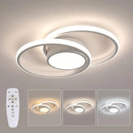 Dimbare LED-plafondlamp, moderne plafondlamp met afstandsbediening, 40W, ronde LED-plafondlamp voor slaapkamer, 3000K-6500K