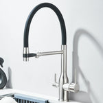 Gefilterter Küchenarmatur, Reinigungshahn mit magnetischem Sprühgerät, Küchenarmatur, gefiltertes Wasser, Reinigungsfunktion, Küchenhahn