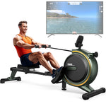 MettleMatic RM5 magnetische roeimachine, Bluetooth, 16 weerstandsniveaus, 150 kg draagvermogen, voor thuisgebruik