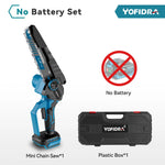 YOFIDRA 3500 W 8 Zoll Bürstenlose Elektrische Kettensäge Schnurlose Elektrische Schneiden Beschneiden Kettensäge Garten Werkzeug Für Makita Batterie pin