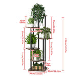 Plantenstandaard, ijzeren standaard met 6/7/8 lagen, plantenrek, plantenorganizer, opbergstandaard, plantenhouder, displaystandaard, tuindecoratie