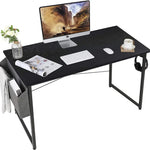 Homfa Schreibtisch, PC-Tisch, 120 x 60 cm, Desktop-Computertisch mit Aufbewahrungstasche, Laptop-Tisch, Schulmöbel, kommerzielle Belastung, 100 kg