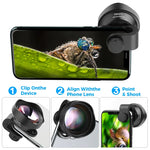 ULANZI 10X Makro-Telefonkameraobjektiv Universalobjektiv für iPhone 16 15 14 13 12 Pro Max/XR/XS Max Alle Android-Smartphone-Telefonobjektiv