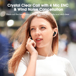 QCY T13 ANC draadloze oordopjes Bluetooth 5.3 TWS actieve ruisonderdrukking hoofdtelefoon 4 microfoons ENC headset in-ear handsfree oordopjes