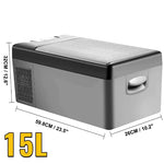 Sihao Autokoelkast 15L-50L Mini Koelbox met Vriezer Draagbare Compressor Koeler 12/24V DC 110-240V Koelbox voor Autorijden, Kamperen en Picknicken
