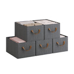 3/5/6 stuks opvouwbare stoffen opbergkubussen voor kast, speelgoed, ondergoed, kledingorganizer, opbergdoos, kledingkast, thuisopbergorganizer