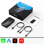 OTTOCAST Play2Video Pro draadloze CarPlay Android Auto-adapter voor Spotify, YouTube, Netflix en IPTV voor VW, Benz, Kia, Honda, Toyota en Audi
