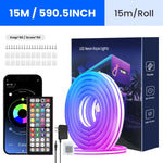 Flexible RGB-Neonstreifenlichter mit App/Fernbedienung, mehrere Modi, Musiksynchronisierung, IP65 wasserdichte LED-Streifen-Neon-Seillampe