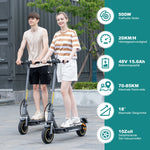 EVERCROSS TECH EV10S MAX Abektroroller Faltbar Pot App, 500 W Motor, Reichweite bis zu km, 10 Tubeless