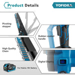 YOFIDRA 3500 W 8 Zoll Bürstenlose Elektrische Kettensäge Schnurlose Elektrische Schneiden Beschneiden Kettensäge Garten Werkzeug Für Makita Batterie pin