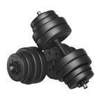 SONGMICS Hantel-Set 2-in-1-Kurzhantel, 2x10/15 kg, für Zuhause, 1 Paar