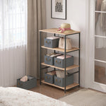 3/5/6 stuks opvouwbare stoffen opbergkubussen voor kast, speelgoed, ondergoed, kledingorganizer, opbergdoos, kledingkast, thuisopbergorganizer