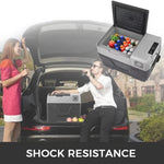 Sihao Autokoelkast 15L-50L Mini Koelbox met Vriezer Draagbare Compressor Koeler 12/24V DC 110-240V Koelbox voor Autorijden, Kamperen en Picknicken