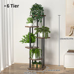 Plantenstandaard, ijzeren standaard met 6/7/8 lagen, plantenrek, plantenorganizer, opbergstandaard, plantenhouder, displaystandaard, tuindecoratie