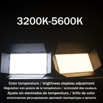 LED-fotostudiolamp voor YouTube, games, live video, cameraverlichting, 40W/50W, draagbare video-opname- en fotografiepaneellamp