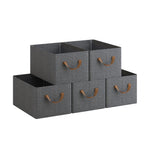3/5/6 stuks opvouwbare stoffen opbergkubussen voor kast, speelgoed, ondergoed, kledingorganizer, opbergdoos, kledingkast, thuisopbergorganizer