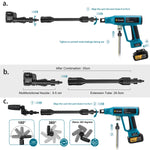 GΣ 250 Bar bürstenloser Hochdruckreiniger, 4 Gänge, kabellos, für den Haushalt, Auto, Garten, Reinigung, Elektrowerkzeug für Makita 18 V Akku-Pin
