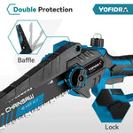 YOFIDRA 3500 W 8 Zoll Bürstenlose Elektrische Kettensäge Schnurlose Elektrische Schneiden Beschneiden Kettensäge Garten Werkzeug Für Makita Batterie pin
