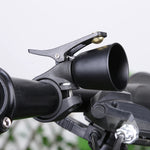Fietsstuurring, eenvoudig te installeren, fietsaccessoire voor sturen van 22-31,8 mm, fietshoorn met hoog decibelgehalte, transparante ring.