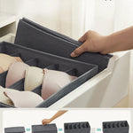 SONGMICS Unterwäsche-Organizer 8er Set, Schubladen-Organizer faltbar, Ordnungssystem Kleiderschrank, Aufbewahrungsbox Schrank