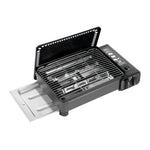 Tragbarer Campinggrill-Gasherd, Butangaskocher für Camping, Reisen, Trekking, 0,25–0,3 MPa, 41,5 x 28 x 11 cm