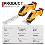 NEWBENY 2 IN 1 Elektrische Heckenschere Handheld Akku-rasenmäher Beschneiden Schere Garten Power Tool Für Makita Batterie Pin
