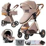Kinderwagen 3-in-1-Wagen Babybett Kinderwagen für Neugeborene Luxus faltbar leicht Reisen Neugeborene Mutter Kleinkind Kinder Kind Nest