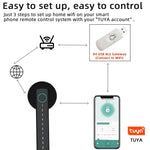 M5 Tuya BLE Fingerabdruck-Türschloss, digitales elektronisches Schloss mit Passwort/Schlüssel/IC-Karte/Smartlife/Tuya APP entsperren