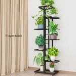 Plantenstandaard, ijzeren standaard met 6/7/8 lagen, plantenrek, plantenorganizer, opbergstandaard, plantenhouder, displaystandaard, tuindecoratie