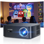 FHD 1080P-projector, Bluetooth, wifi, officiële Netflix-ondersteuning, AI-autofocus, 1500 ANSI 38000 lumen, autofocus, 4K-ondersteuning