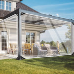 Transparant waterdicht zeil van PVC, transparante vinyl luifel, veranda tent, zware, winddichte beschermhoes