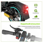 RCB Elektroroller für Erwachsene EV85F ABE, APP-Steuerung, 400-W-Motor, 7,8-Ah-Akku, 20 km/h Höchstgeschwindigkeit, 30 km Reichweite, Gewicht 15 kg, 3 Geschwindigkeitsmodi, Elektroroller mit Straßenzulassung