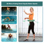 Verstelbare Smart Fitnessring met gewichtsbal - Stil, groen, PC-materiaal voor thuisworkouts en lichaamsvorming, 30-minuten timer, verwijderbare knoop - Ideaal voor joggen, zwemmen, fietsen en yoga, trainingsaccessoires